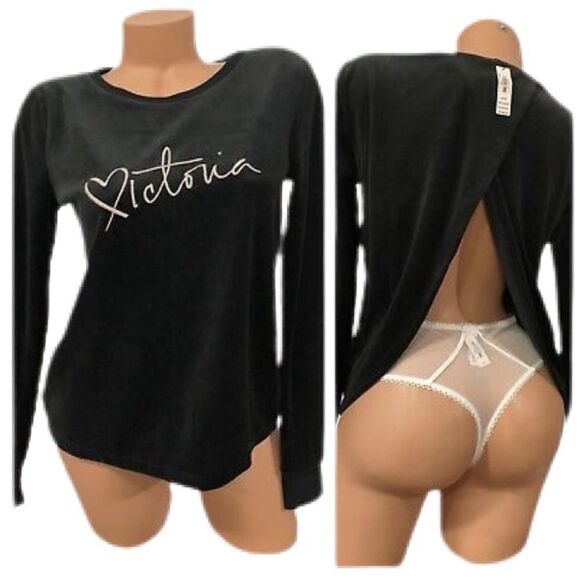 Victoria’s Secret Velvet crossback pullover top - Picture 1 of 5